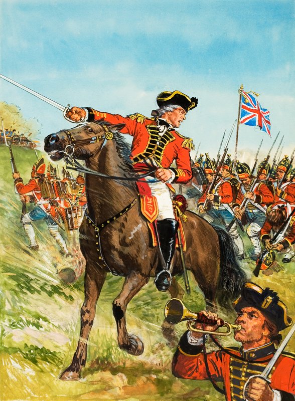 Amerikai függetlenségi háború (gouache, papír) alkotó: C.L. Doughty