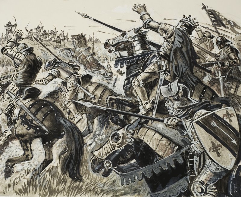 Francia kontra flamand 1302-ben alkotó: C.L. Doughty