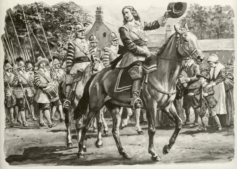 John Hampden (színes litográfia) alkotó: C.L. Doughty