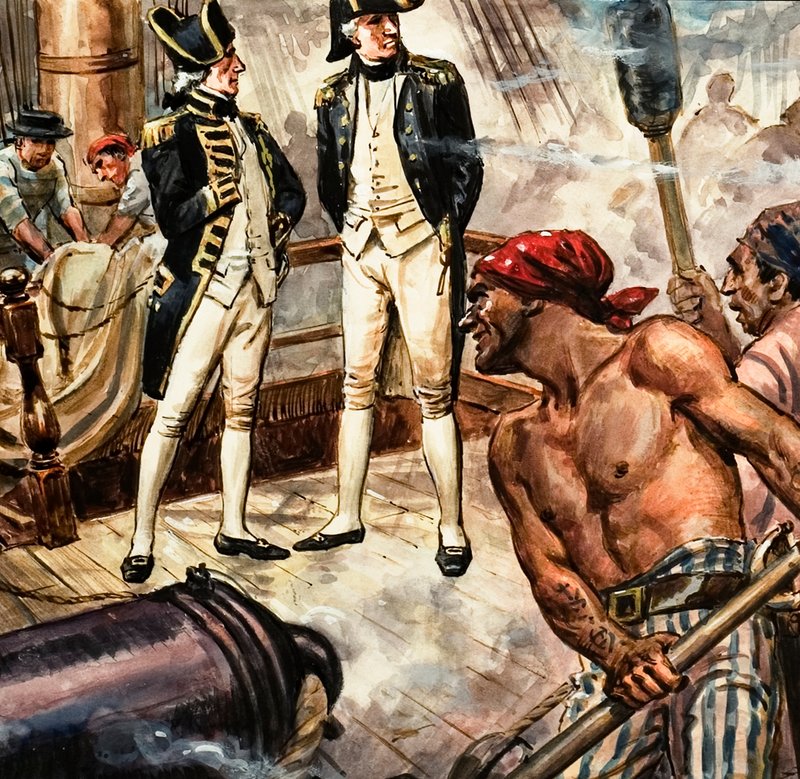 Nelson a trafalgari csatában alkotó: C.L. Doughty