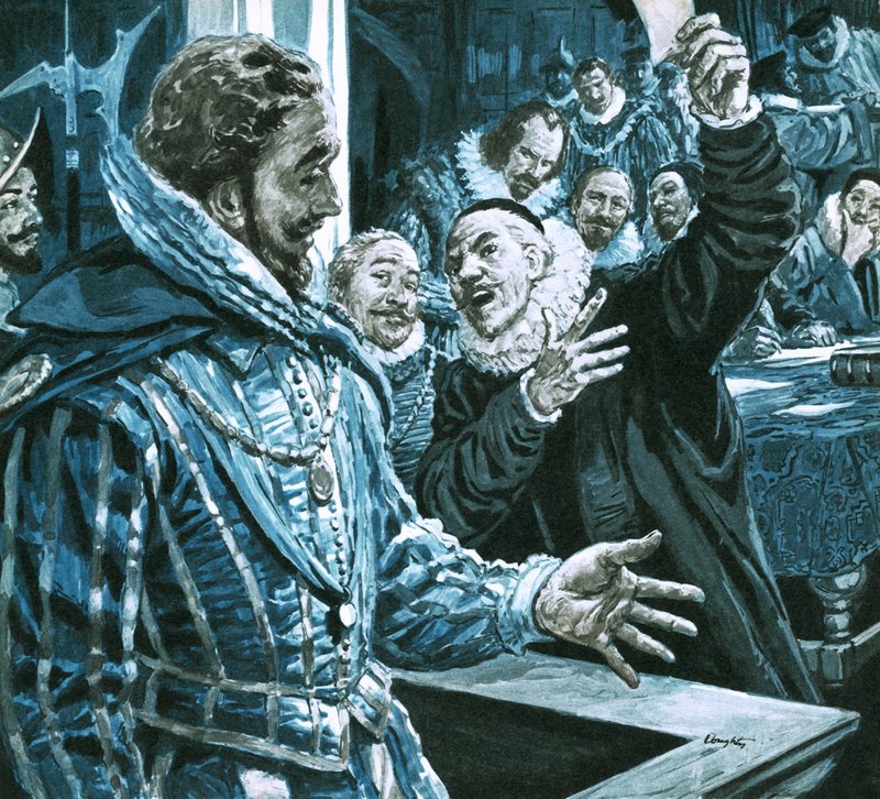 Sir Walter Raleigh védekezése Edward Coke vádjaival szemben alkotó: C.L. Doughty