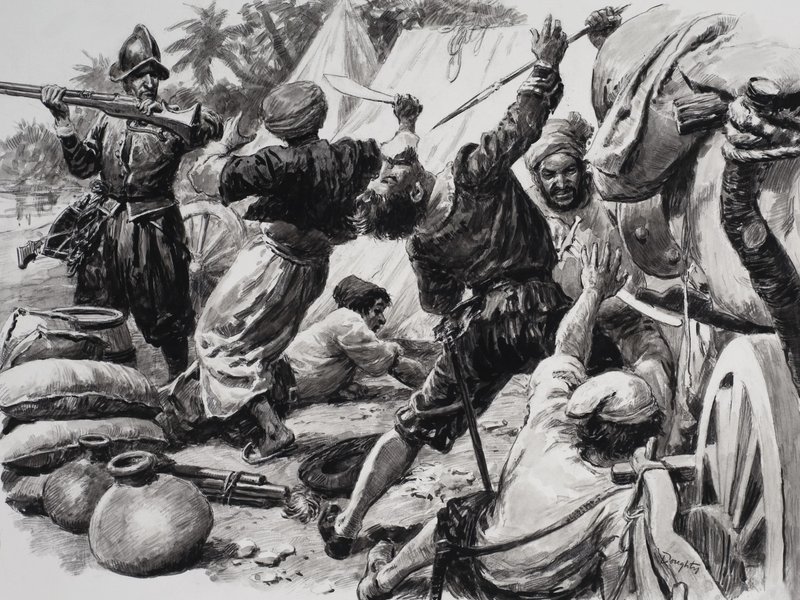 Spanyolok harcolnak az arabok ellen alkotó: C.L. Doughty
