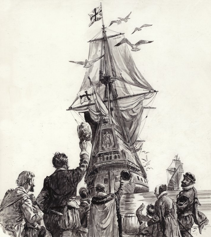 Az aranyhátas (gouache, papír) alkotó: C.L. Doughty
