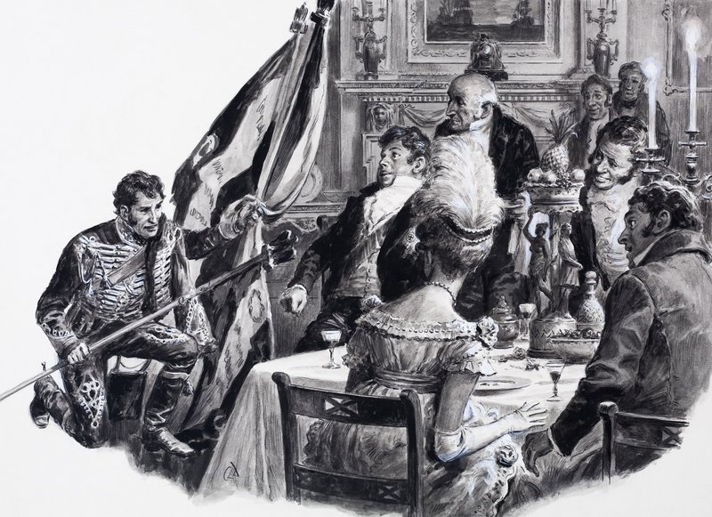 IV. György szomorú és sajnálatos uralkodása, a "Királyok színpompája" című könyvből. alkotó: C.L. Doughty