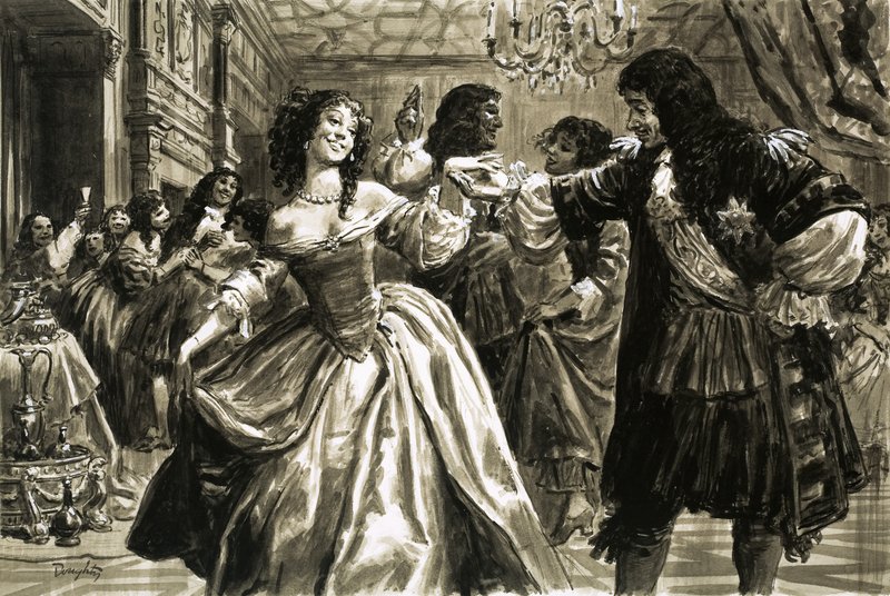 Azonosítatlan bálozók (17. század) alkotó: C.L. Doughty
