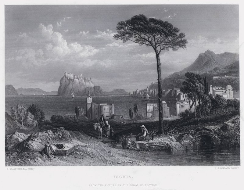 Ischia (metszet) alkotó: C. (after) Stanfield