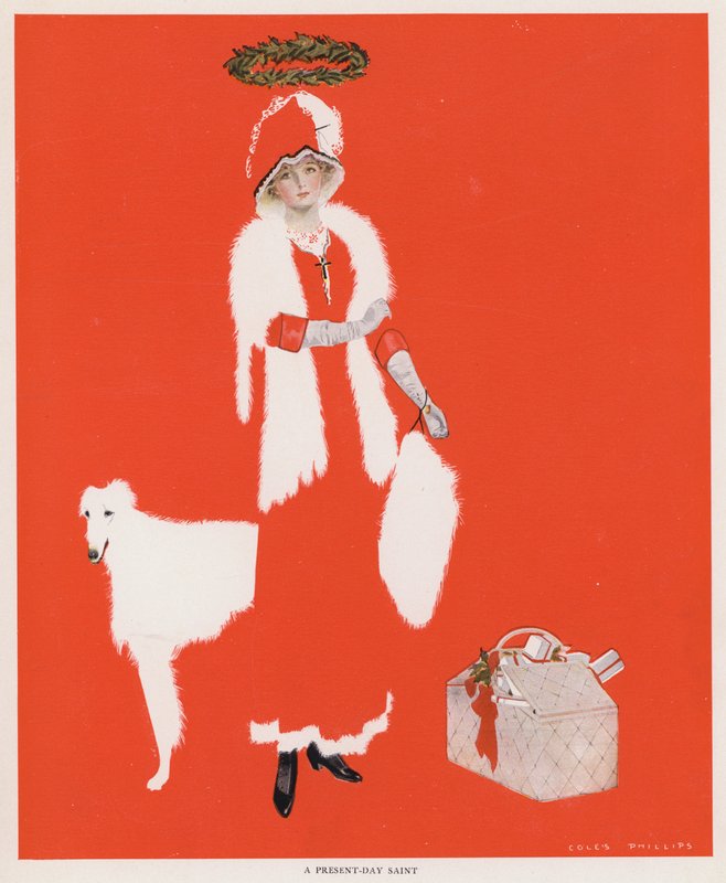 Coles Phillips lány, egy mai szent (színes litó) alkotó: C. Coles Phillips