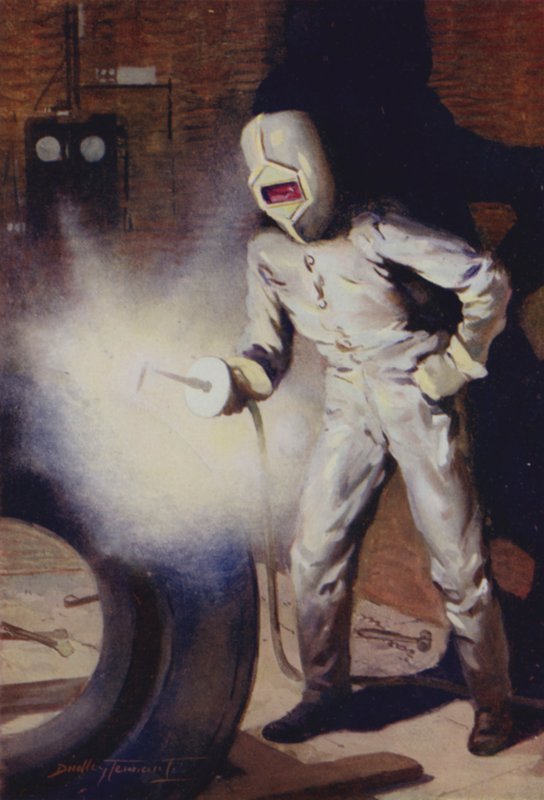 Ívhegesztés (színes litho) alkotó: C. Dudley (after) Tennant