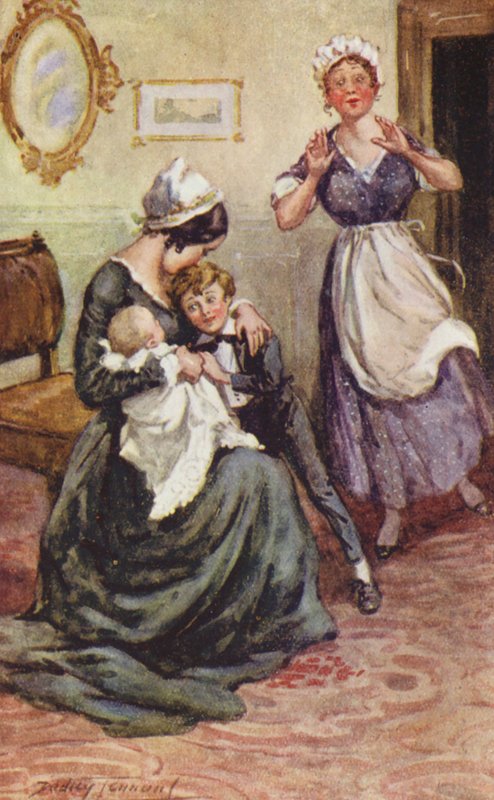 Illusztráció Charles Dickens David Copperfield című művéhez (színes litográfia) alkotó: C. Dudley (after) Tennant