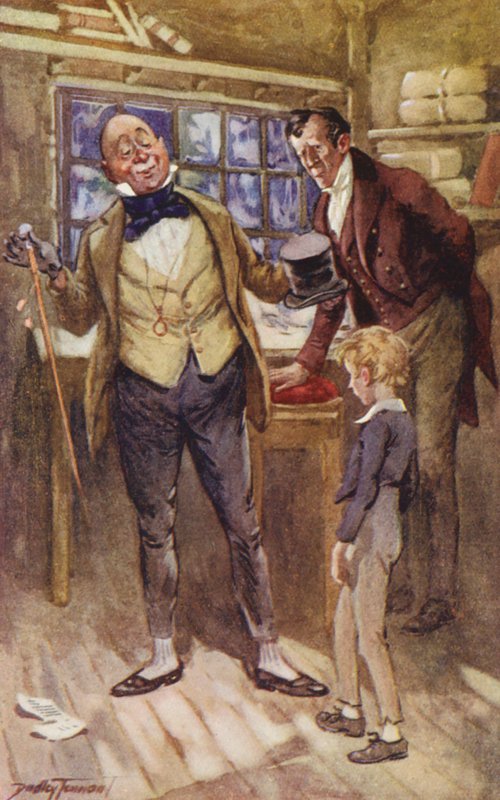 Illusztráció Charles Dickens David Copperfield című művéhez (színes litográfia) alkotó: C. Dudley (after) Tennant