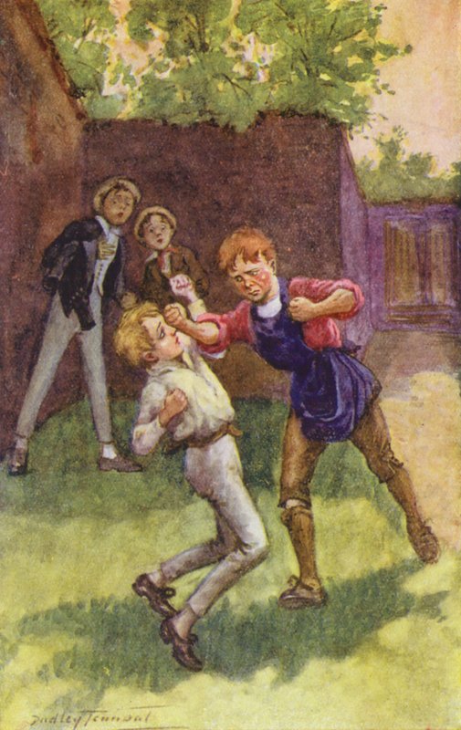 Illusztráció Charles Dickens David Copperfield című művéhez (színes litográfia) alkotó: C. Dudley (after) Tennant
