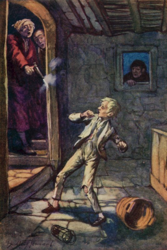 Illusztráció Oliver Twisthez, Charles Dickens (színes litó) alkotó: C. Dudley (after) Tennant
