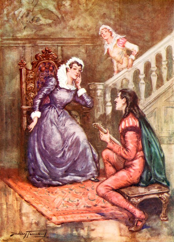 David Rizzio: A zenész, aki elnyerte a királynő tetszését (színes litó) alkotó: C. Dudley Tennant