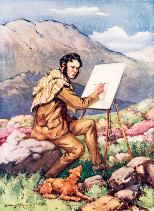 Landseer: A fiú, aki hat éves kora előtt tudott rajzolni (színes litó) alkotó: C. Dudley Tennant