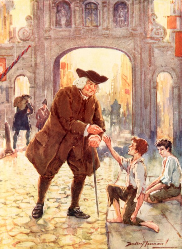 A nagyszerű Dr. Johnson és alázatos barátja (színes litó) alkotó: C. Dudley Tennant