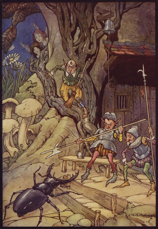 A kéretlen látogató (színes litó) alkotó: C. E. B. Bernard