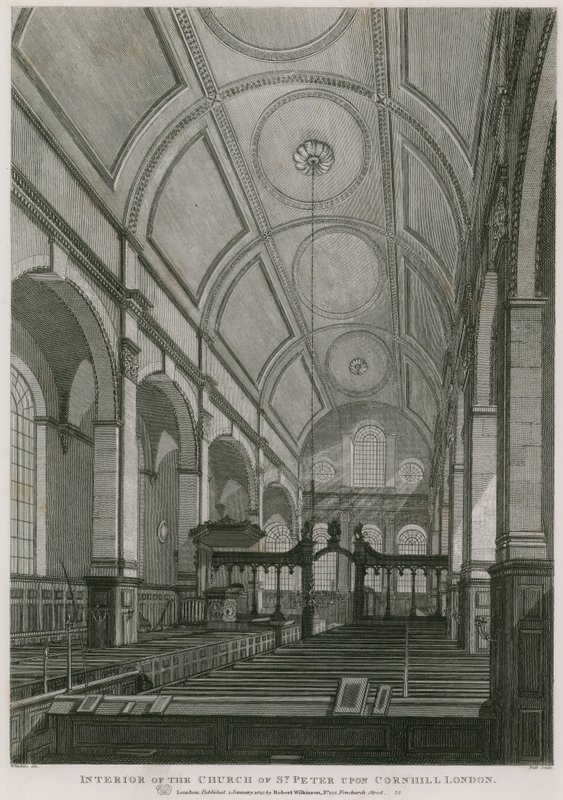 Szent Péter templom Cornhillben, London alkotó: C. John Mayle Whichelo