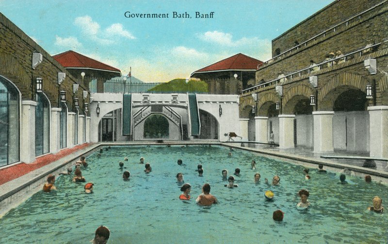Government Bath, Banff, Alberta, Kanada (színes fotó) alkotó: Canadian Photographer