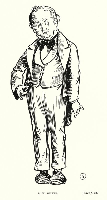 Dickens karakter: R W Wilfer (litho) alkotó: Captain Edward Henry Handley Read