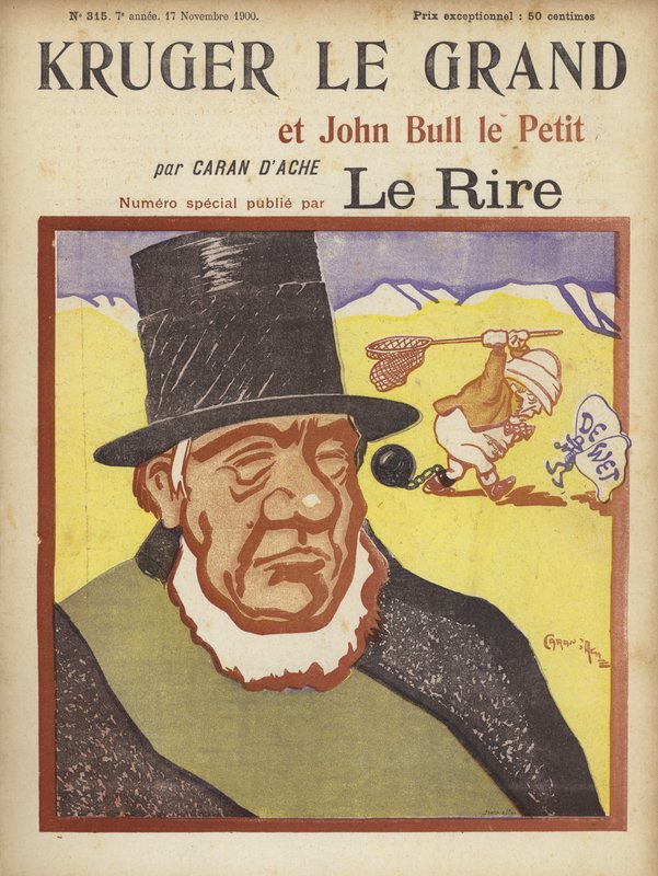 Paul Kruger, a Le Rire illusztrációja alkotó: Caran d Ache