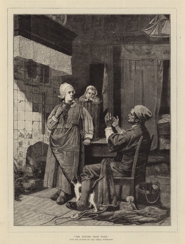 A munkából való visszatérés alkotó: Carl Julius Lorck
