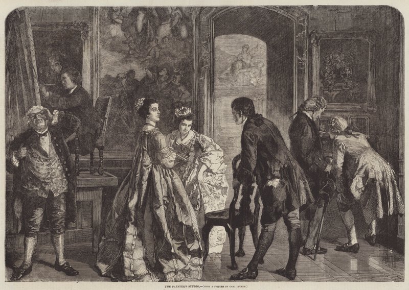 A festőstúdió alkotó: Carl Ludwig Friedrich Becker