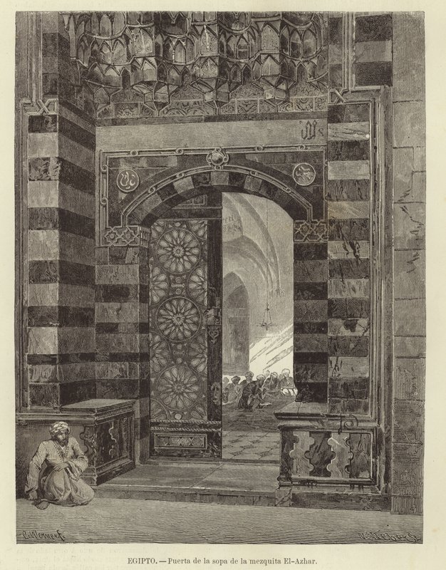 Egyiptom – Az Al-Azhar mecset kapuja alkotó: Carl Friedrich Heinrich Werner