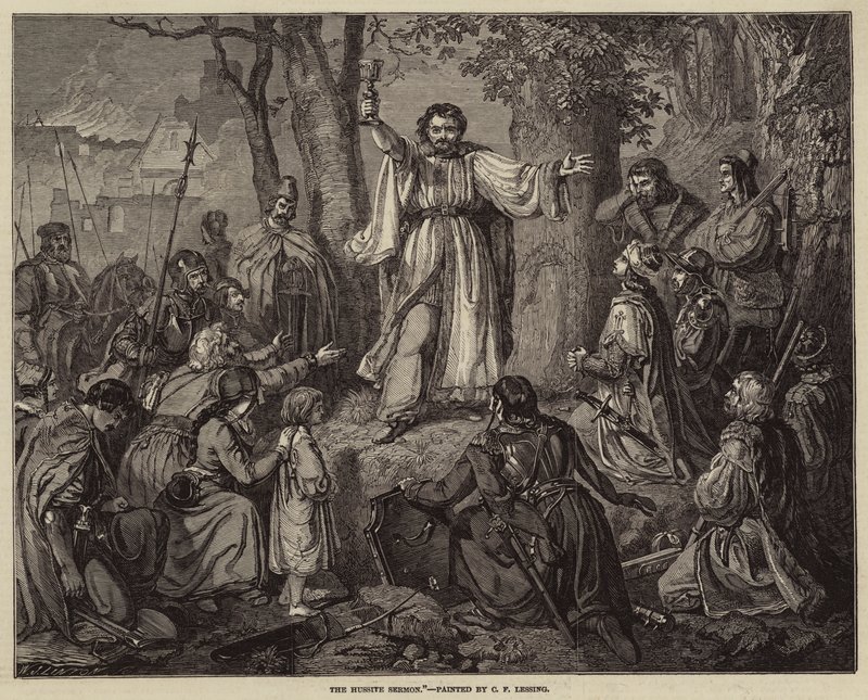 A huszita prédikáció alkotó: Carl Friedrich Lessing