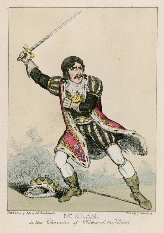 Mr Edmund Kean Harmadik Richárd karakterében alkotó: Carl Georg Adolph Hasenpflug