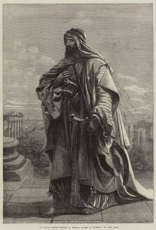 Es Salaam, Sheikh Michael El Musrab, Anazeh, Palmürában alkotó: Carl Haag