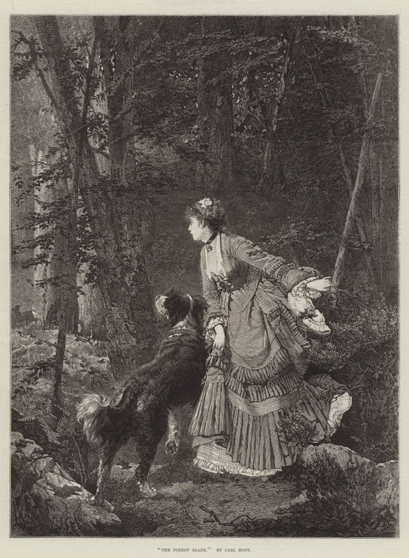 Az erdei tisztás alkotó: Carl Heinrich Hoff