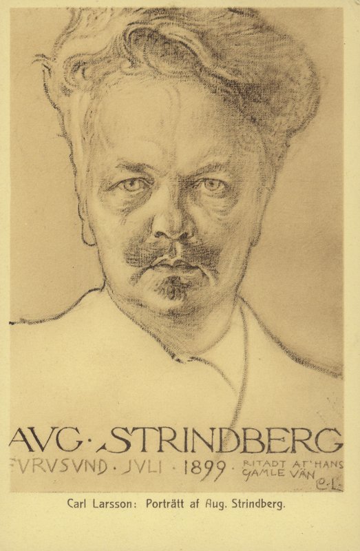 August Strindberg (1849-1912), svéd drámaíró, regényíró, költő és művész, 1899 alkotó: Carl Larsson