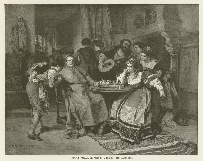 Franz Adelaide és a bambergi püspök alkotó: Carl Ludwig Friedrich Becker