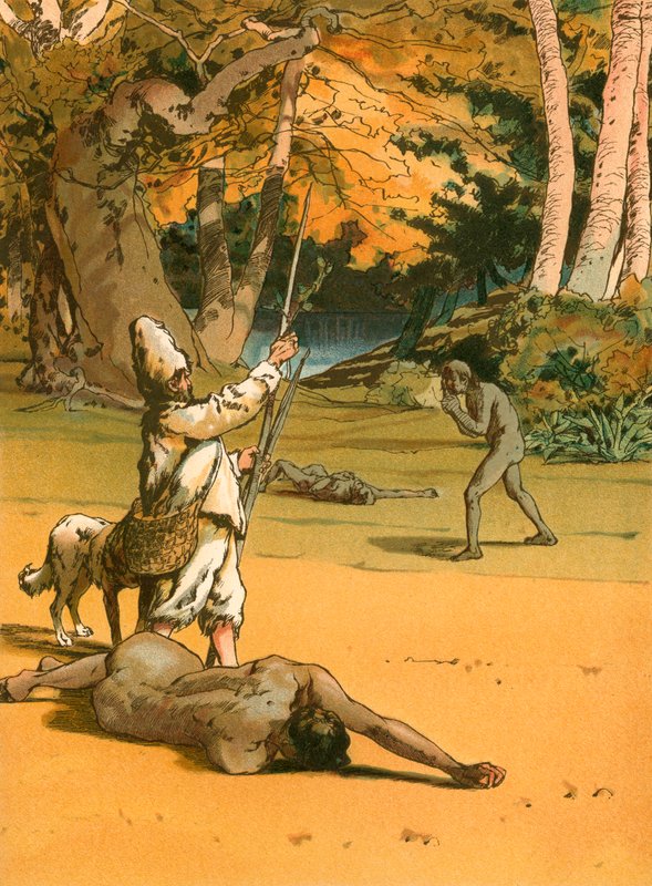 Robinson Crusoe és a vadak alkotó: Carl Marr