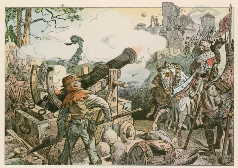 I. Frigyes (1371-1440) a Von Quitzow család ellen harcolt 1414-ben alkotó: Carl Rohling