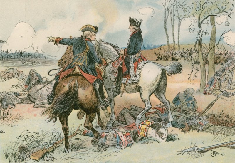 Nagy Frigyes a kolini csatában 1757-ben alkotó: Carl Rohling