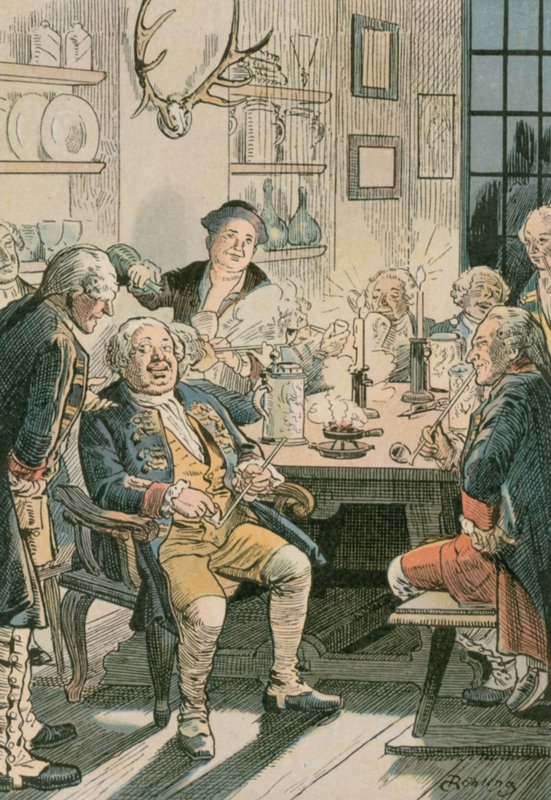 I. Vilmos Frigyes (1657-1713) a Tabakskollegiumban alkotó: Carl Rohling