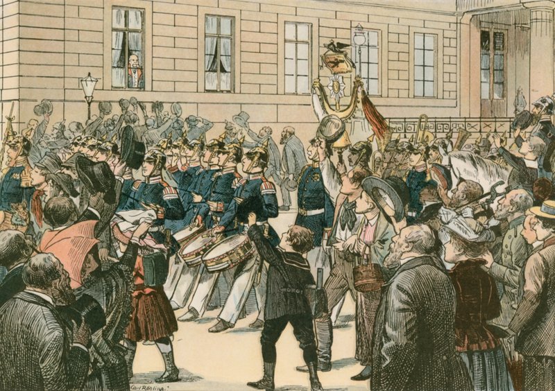 I. Vilmos, Poroszország királya és az első német császár (1797-1888) a „történelmi sarokablaknál” alkotó: Carl Rohling