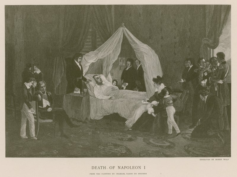I. Napóleon halála alkotó: Carl von Steuben