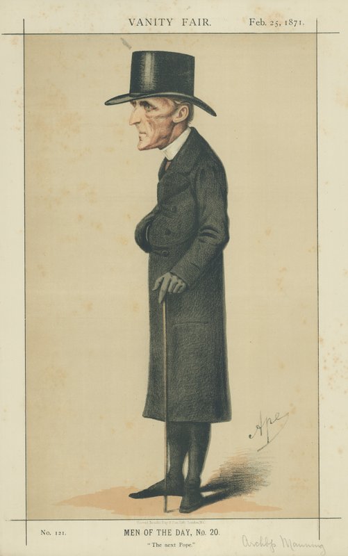 H E Manning érsek alkotó: Carlo Pellegrini