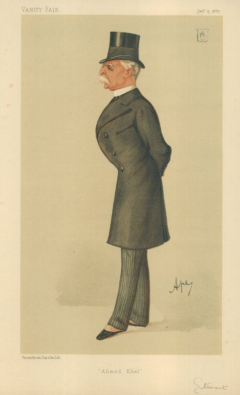 Sir Donald Martin Stewart tábornok, Ahmed Khel, 1887. január 15., Vanity Fair karikatúra alkotó: Carlo Pellegrini