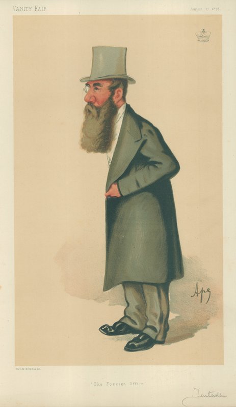 Lord Tenterden, The Foreign Office, 1878. augusztus 17., Vanity Fair rajzfilm alkotó: Carlo Pellegrini