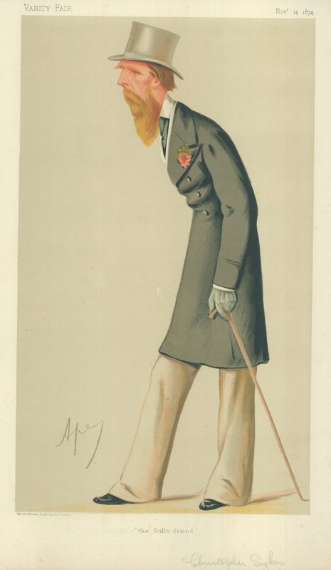 Christopher Sykes, A sirály barátja, 1874. november 14., Vanity Fair rajzfilm alkotó: Carlo Pellegrini