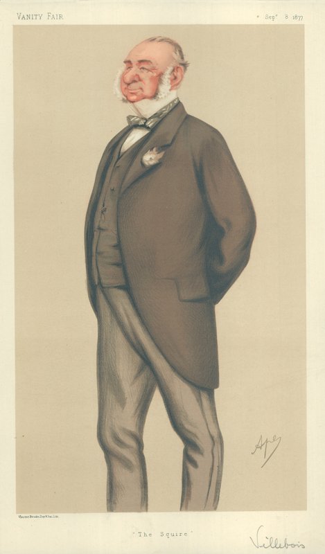 Henry Villebois, The Squire, 1877. szeptember 8., Vanity Fair rajzfilm alkotó: Carlo Pellegrini