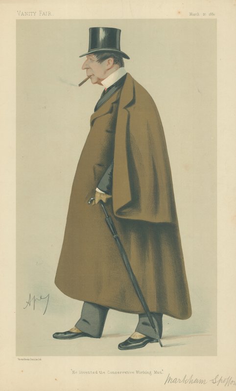 Markham Spofforth, Ő találta fel a Konzervatív Dolgozó Embert, 1880. március 20., Vanity Fair rajzfilm alkotó: Carlo Pellegrini