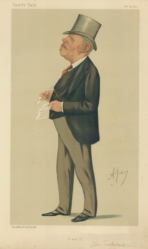 Thomas Sutherland úr, P und O, 1887. október 22., Vanity Fair rajzfilm alkotó: Carlo Pellegrini