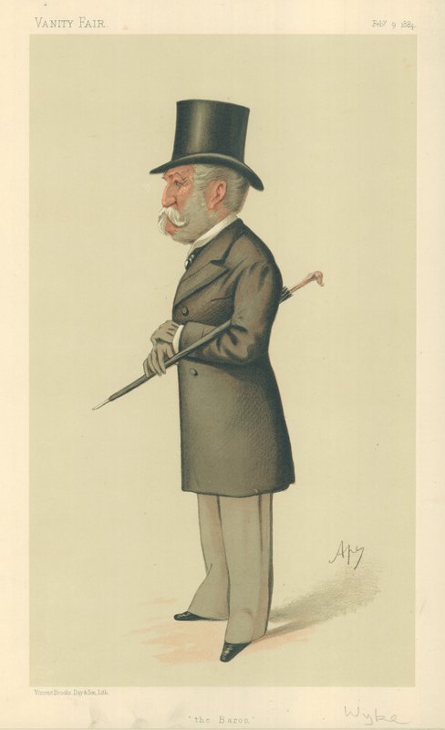 Sir Charles Lennox Wyke, A báró, 1884. február 9., Vanity Fair rajzfilm alkotó: Carlo Pellegrini