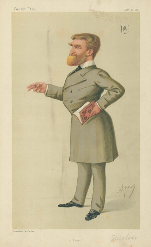 Sir John George Sinclair, költő, 1880. október 16., Vanity Fair rajzfilm alkotó: Carlo Pellegrini