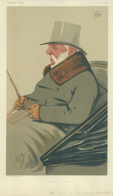 The Marquis of Tweddale, Egy félszigeti veterán, 1876. január 8., Vanity Fair rajzfilm alkotó: Carlo Pellegrini