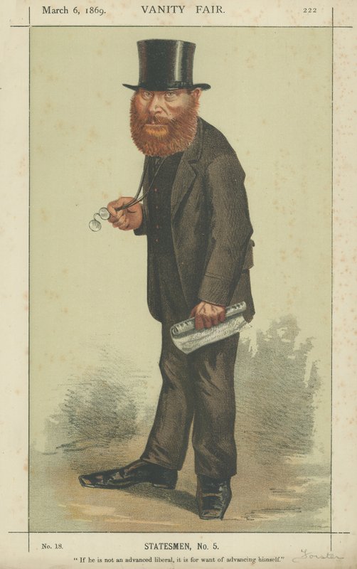 A jobb Hon W E Forster alkotó: Carlo Pellegrini